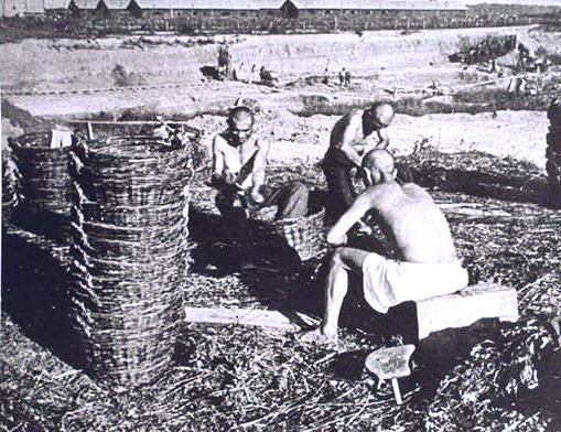 Forced labourers at Jasenovac